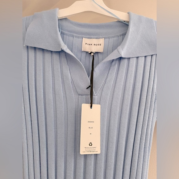 Ribbed shirt sleeve dress - Picture 2 of 3